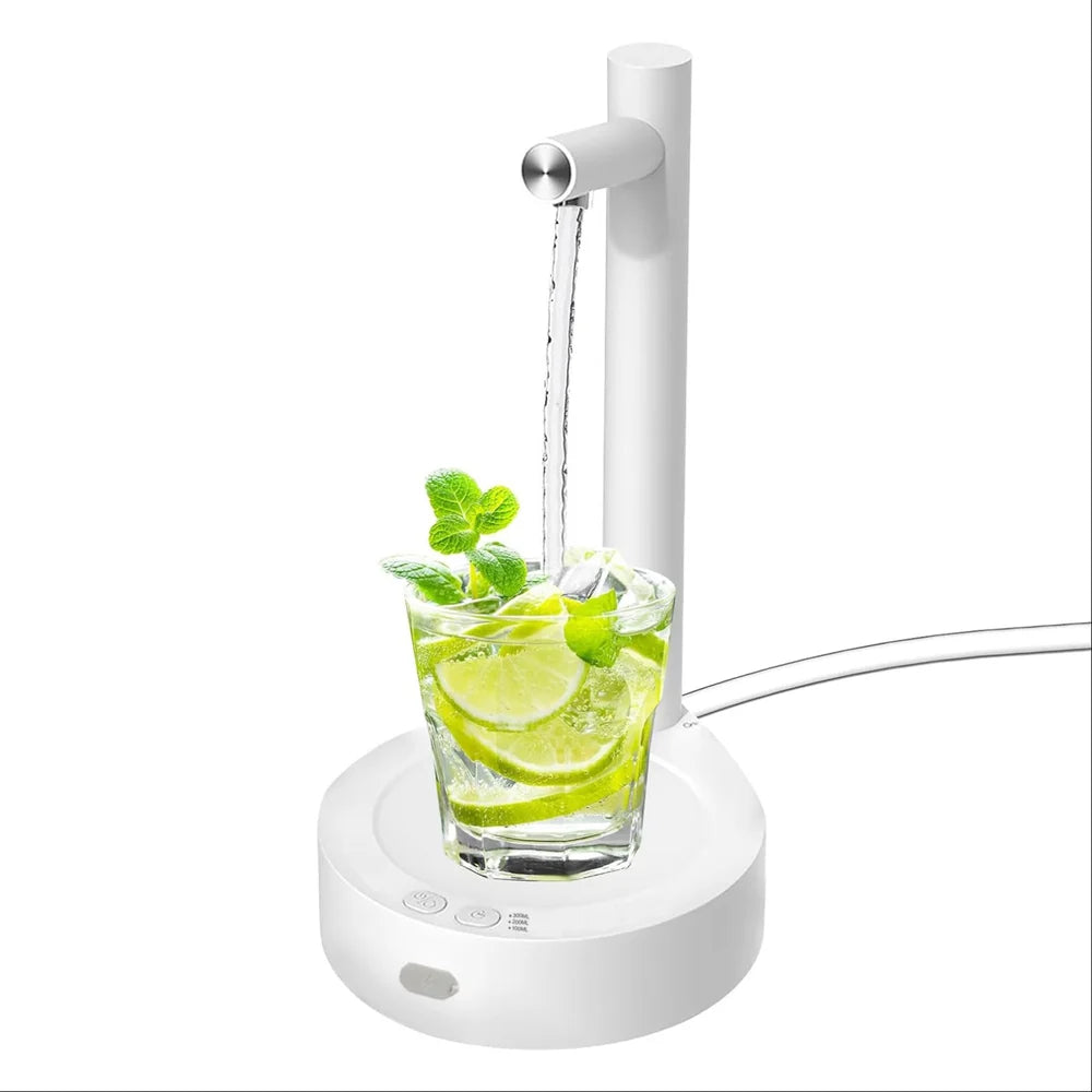 SmartPour Intelligent Desktop Water Dispenser – USB Rechargeable Automatic Bottle Pump with 7 Water Dispensing Modes