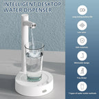 SmartPour Intelligent Desktop Water Dispenser – USB Rechargeable Automatic Bottle Pump with 7 Water Dispensing Modes