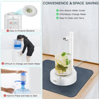 SmartPour Intelligent Desktop Water Dispenser – USB Rechargeable Automatic Bottle Pump with 7 Water Dispensing Modes