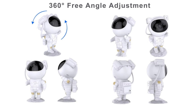 AstroGlow Astronaut Galaxy Projector Night Light – Star Nebula LED Lamp with Remote Control, Space Projector for Bedroom & Kids