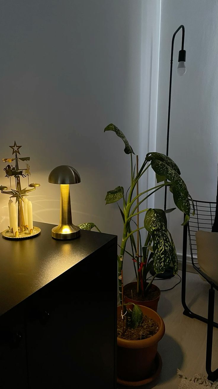 HaloMush™  Modern Mushroom LED Table Lamp – Minimalist Rechargeable Ambient Night Light