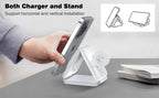 TriCharge Dock 3-in-1 Magnetic Wireless Charger – 15W Fast Charging Station for iPhone, Apple Watch & AirPods (Foldable Dock)