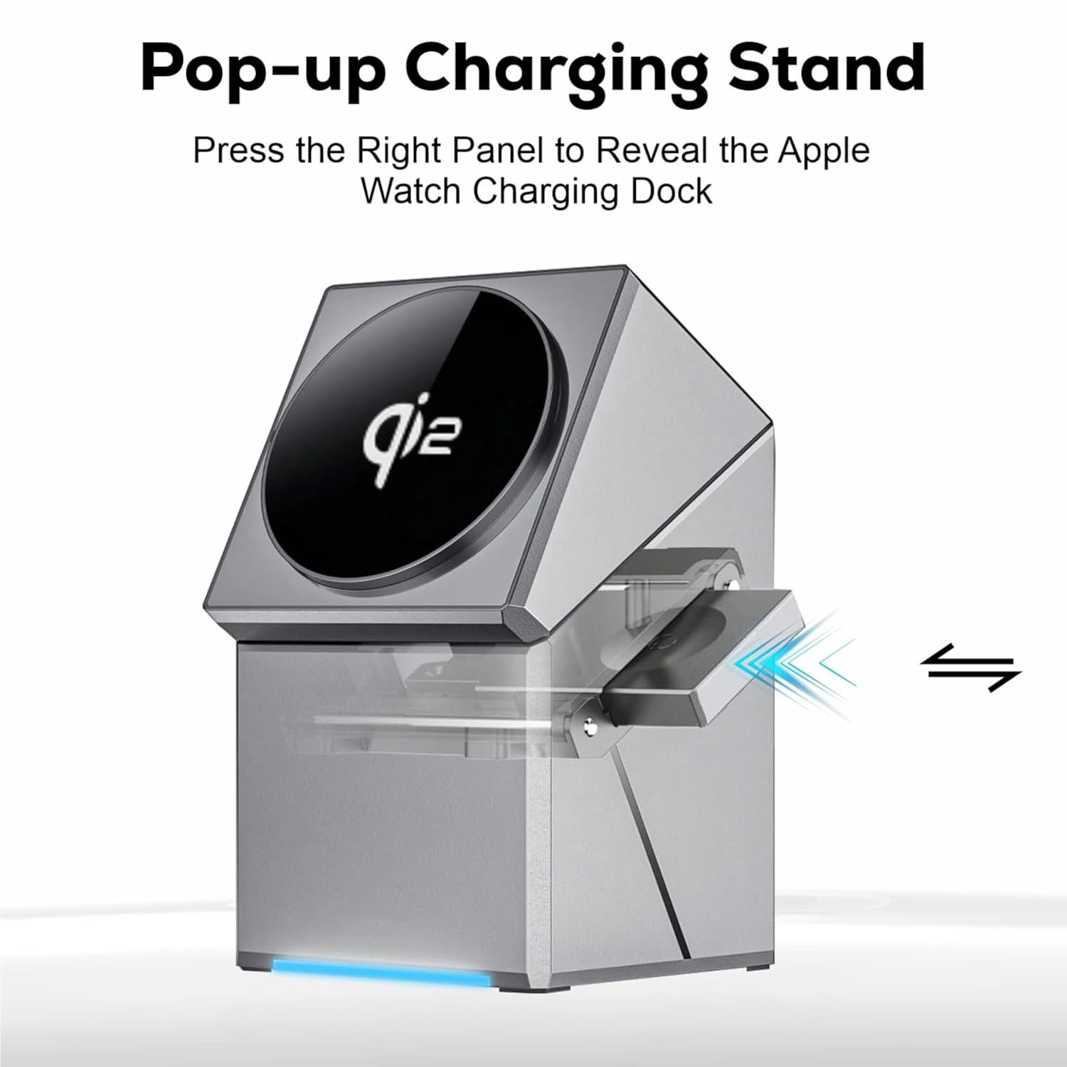 VoltAxis 3-in-1 Magnetic Wireless Charging Station for iPhone, Apple Watch & AirPods – Fast MagSafe Charging Dock