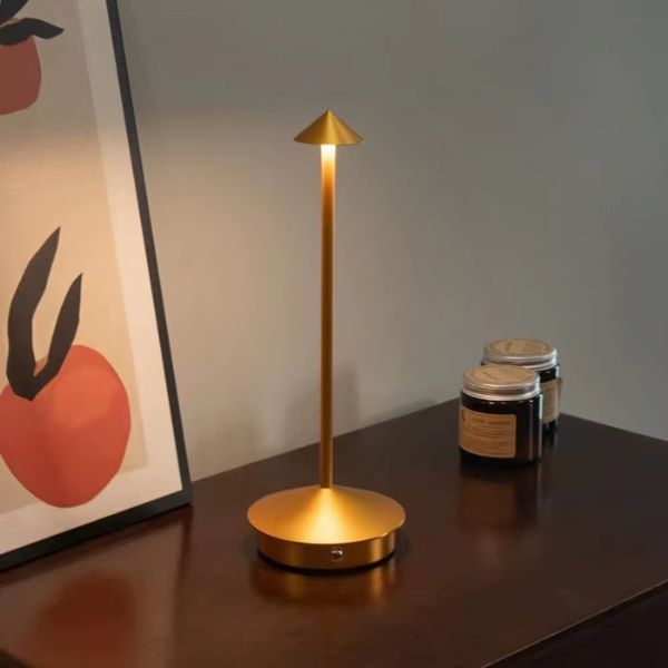 PillarLite™ Modern Minimalist LED Table Lamp – Sleek Touch Desk Light with Warm Ambient Glow, Rechargeable Bedside Lamp for Home & Office