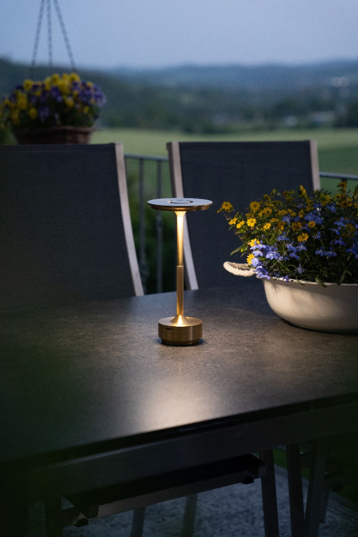 TouchNova™ Luxury Metal LED Table Lamp – Rechargeable Touch Dimmable Desk Light (Gold / Silver / Black)