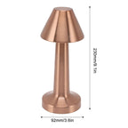 Argent™ Cordless Rechargeable LED Table Lamp™ – Modern Brushed Copper Touch Dimmable Bedside & Ambient Light