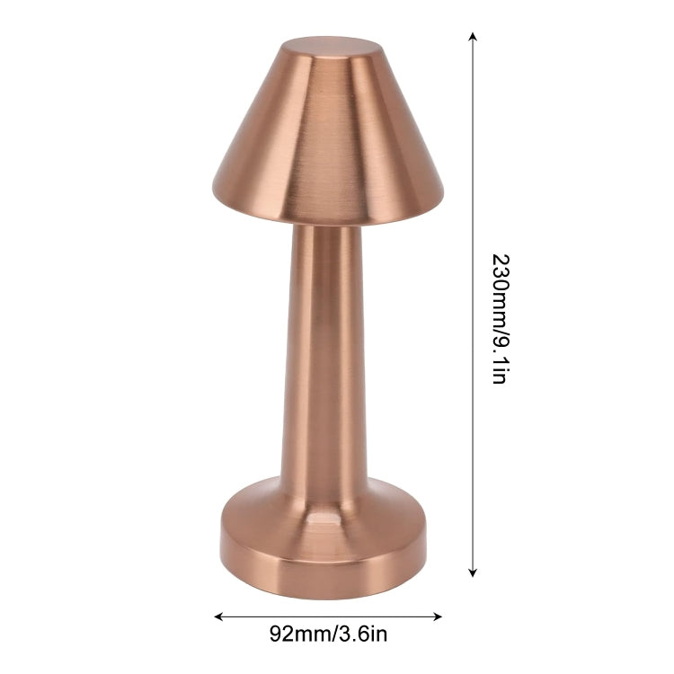 Argent™ Cordless Rechargeable LED Table Lamp™ – Modern Brushed Copper Touch Dimmable Bedside & Ambient Light