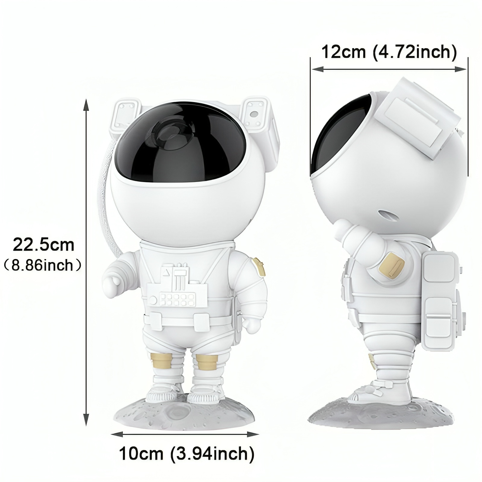 AstroGlow Astronaut Galaxy Projector Night Light – Star Nebula LED Lamp with Remote Control, Space Projector for Bedroom & Kids