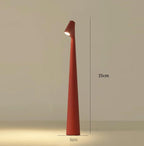AuraStem™ Modern Minimalist LED Desk Lamp – Rechargeable Touch Control, 3 Brightness Levels, Multi-Color Slim Design