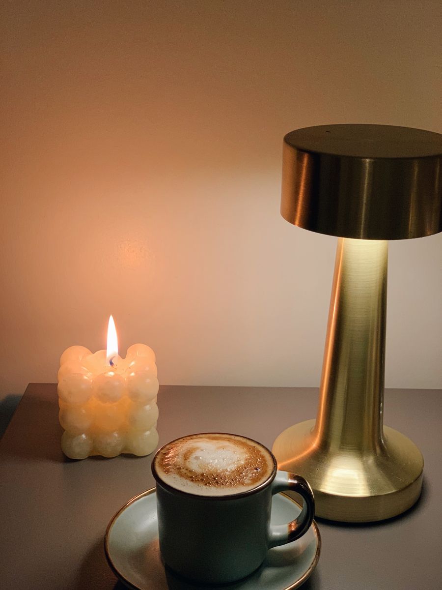 Hearth™   Luxury Gold LED Table Lamp – Minimalist Rechargeable Ambient Desk Light