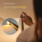 AuraStem™ Modern Minimalist LED Desk Lamp – Rechargeable Touch Control, 3 Brightness Levels, Multi-Color Slim Design