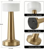 Amberra™ Cordless Rechargeable LED Table Lamp – Modern Brushed Touch Dimmable Bedside & Ambient Light