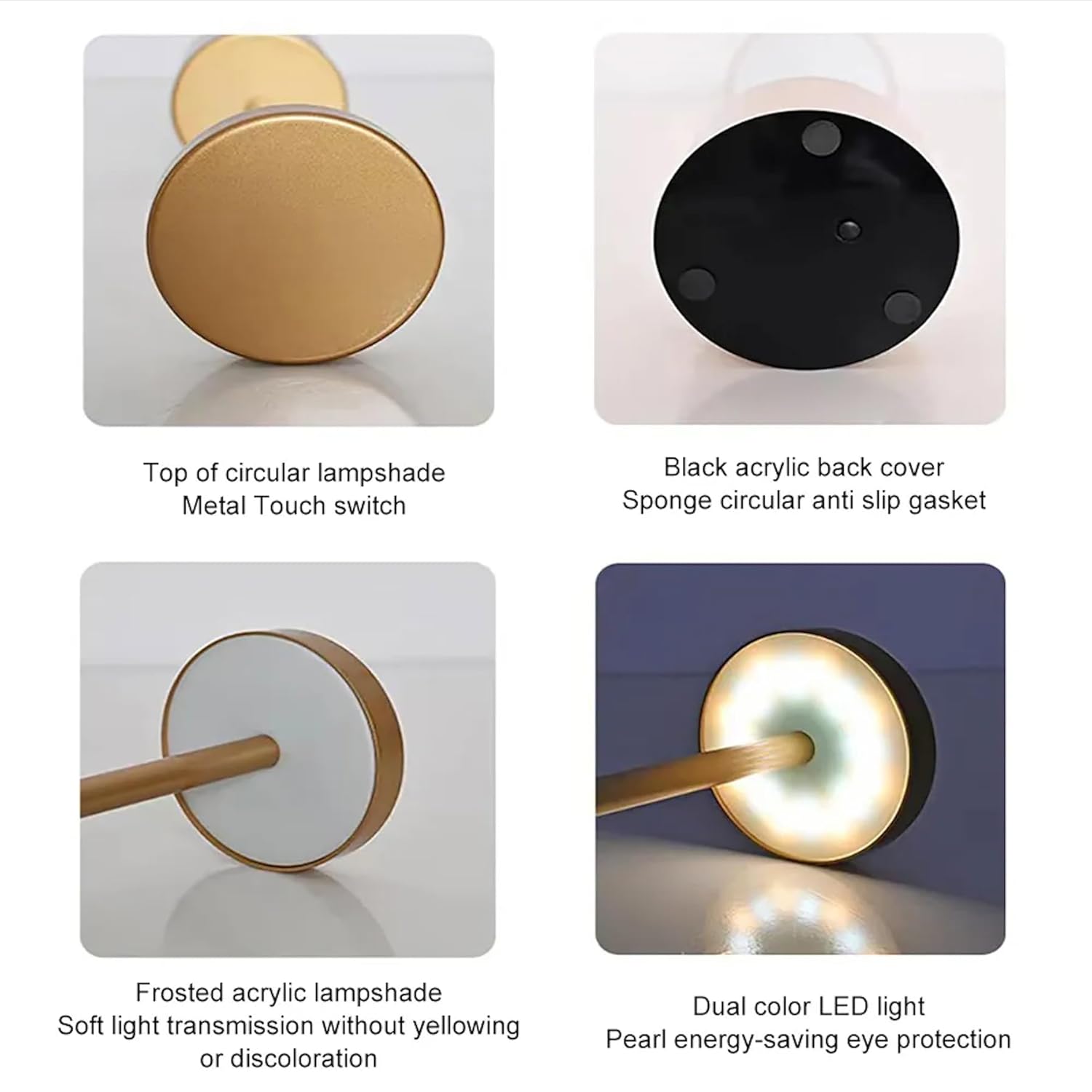 VelvetGlow Modern Cordless LED Table Lamp – Minimalist Rechargeable Ambient Light
