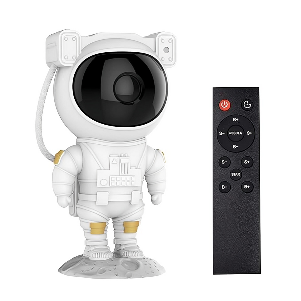 AstroGlow Astronaut Galaxy Projector Night Light – Star Nebula LED Lamp with Remote Control, Space Projector for Bedroom & Kids