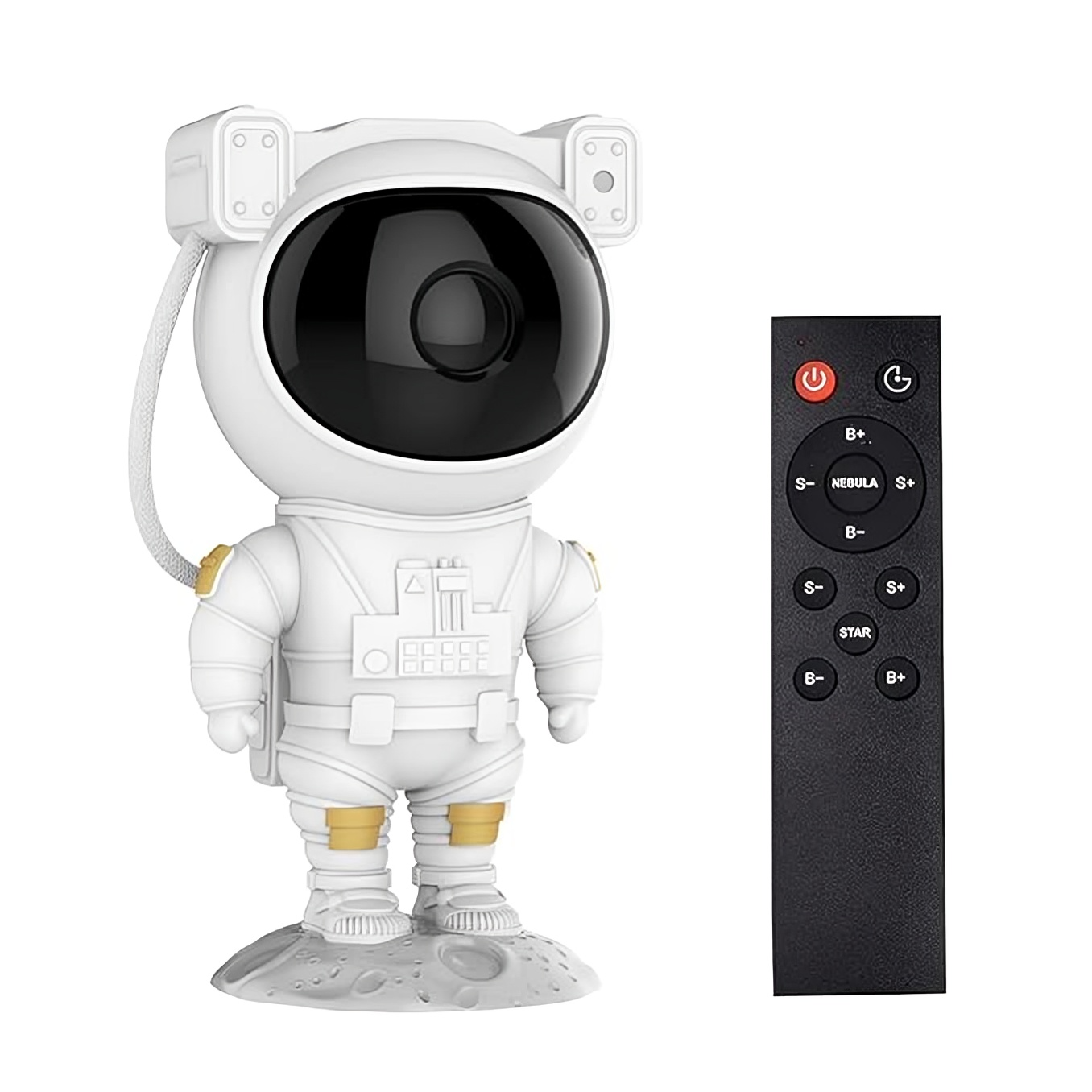 AstroGlow Astronaut Galaxy Projector Night Light – Star Nebula LED Lamp with Remote Control, Space Projector for Bedroom & Kids