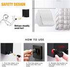FlexLine Retractable Indoor 1 Liner Clothesline – Wall-Mounted Stainless Steel Drying Line with Lock Button
