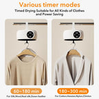 QuickDry X Portable Clothes Dryer with Hanging Rack – Foldable Electric Garment Drying Bag