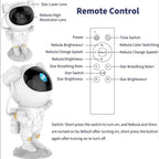 AstroGlow Astronaut Galaxy Projector Night Light – Star Nebula LED Lamp with Remote Control, Space Projector for Bedroom & Kids