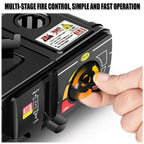 FlameGo™ + Portable Butane Gas Stove – Compact Camping Stove with Auto Ignition & Safety Lock