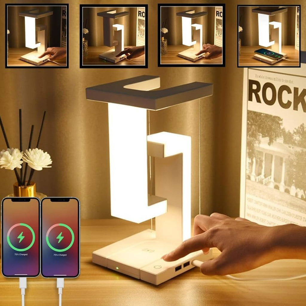 GravityPro™  Modern LED Table Lamp with Wireless Charger – Minimalist Table Lamp With Wireless Charger