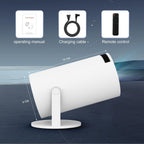 StreamPro Smart Mini Projector with Android TV – WiFi & Bluetooth Portable HD Home Theater