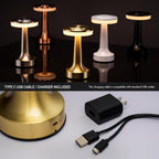 Halo X™ Slim Touch Table Lamp – Cordless Rechargeable Ambient LED Light