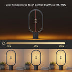 HengBalance™ Modern LED Balance Lamp – Magnetic Switch USB-C Ambient Table Light