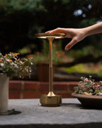 TouchNova™ Luxury Metal LED Table Lamp – Rechargeable Touch Dimmable Desk Light (Gold / Silver / Black)