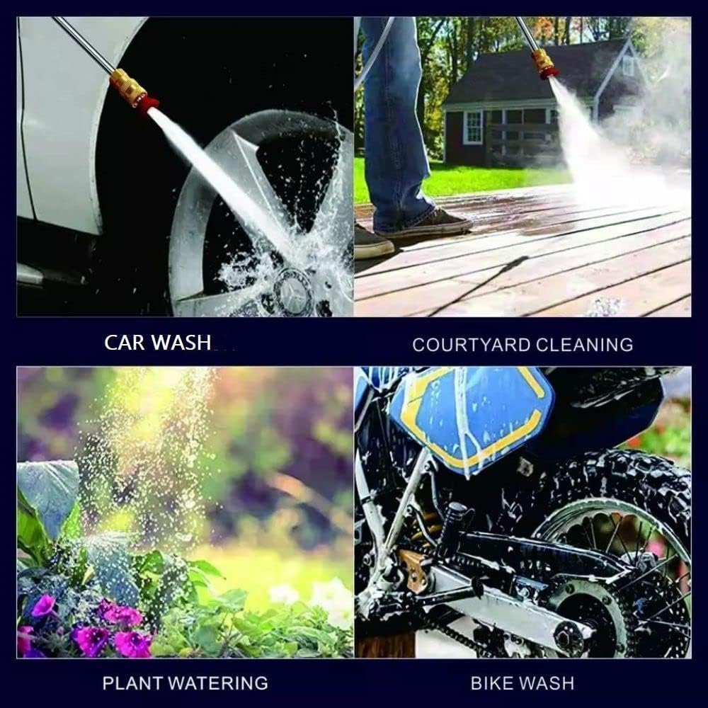 HydroJet X High Pressure Car Washer Spray Gun – Adjustable Power Washer Wand for Garden Hose & Car Cleaning
