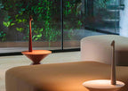 AuraStem™ Modern Minimalist LED Desk Lamp – Rechargeable Touch Control, 3 Brightness Levels, Multi-Color Slim Design