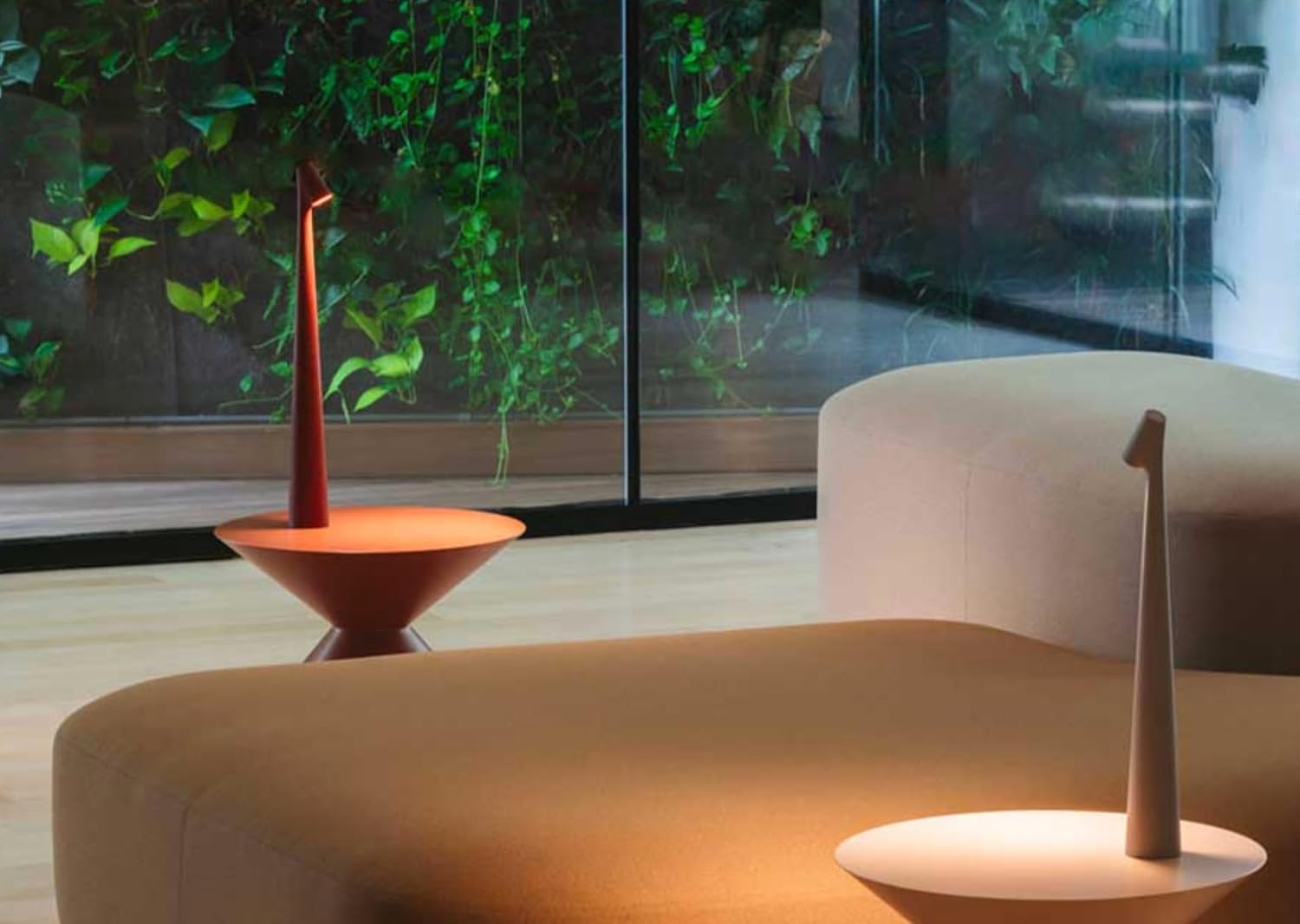 AuraStem™ Modern Minimalist LED Desk Lamp – Rechargeable Touch Control, 3 Brightness Levels, Multi-Color Slim Design