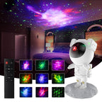 AstroGlow Astronaut Galaxy Projector Night Light – Star Nebula LED Lamp with Remote Control, Space Projector for Bedroom & Kids