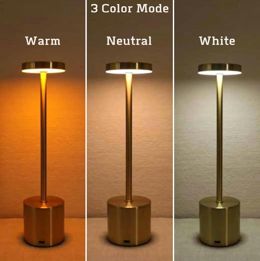 VelvetGlow Modern Cordless LED Table Lamp – Minimalist Rechargeable Ambient Light