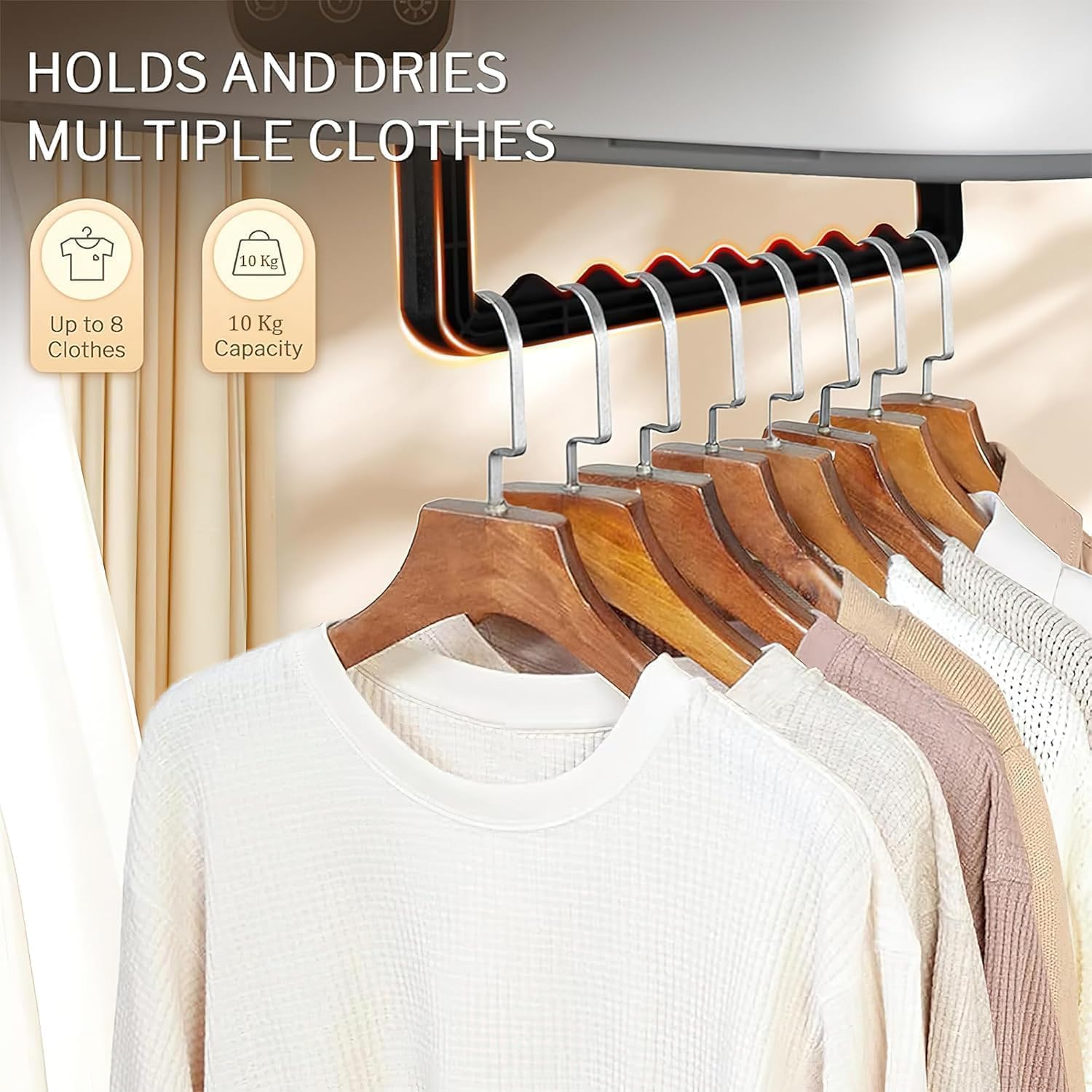 QuickDry X Portable Clothes Dryer with Hanging Rack – Foldable Electric Garment Drying Bag