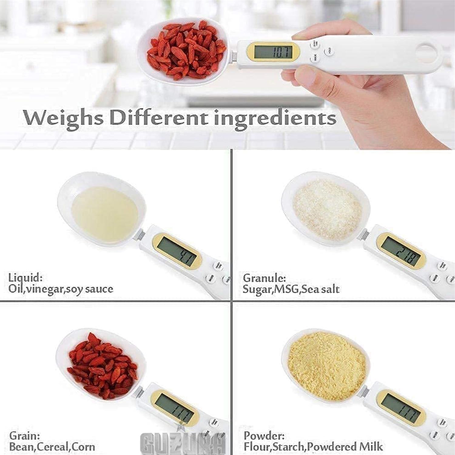 DigitSpoon Digital Measuring Spoon Scale – Precision Kitchen Spoon with LCD Display & Removable Head for Baking & Cooking