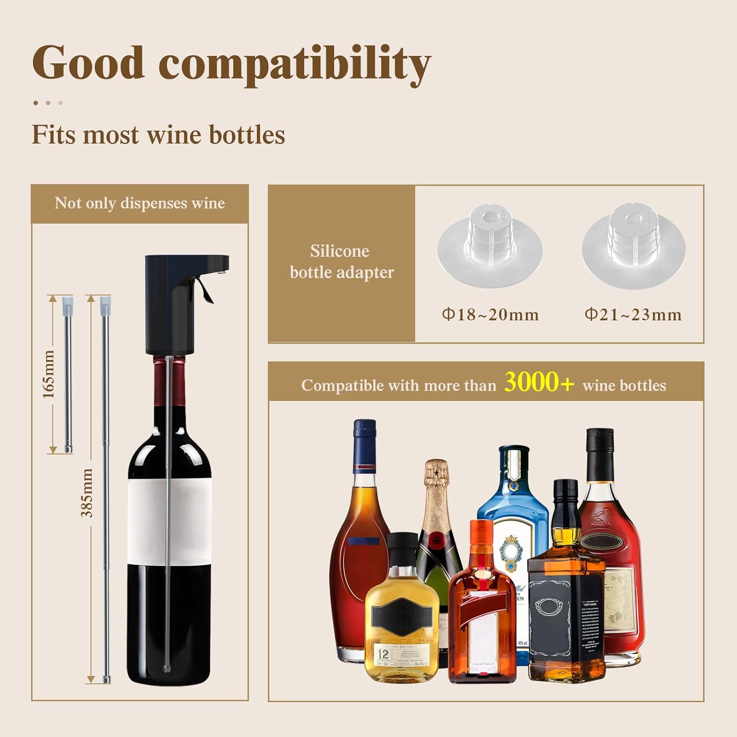 FlowSense Electric Wine Aerator & Dispenser – Automatic Decanter with Touch Control & Instant Aeration