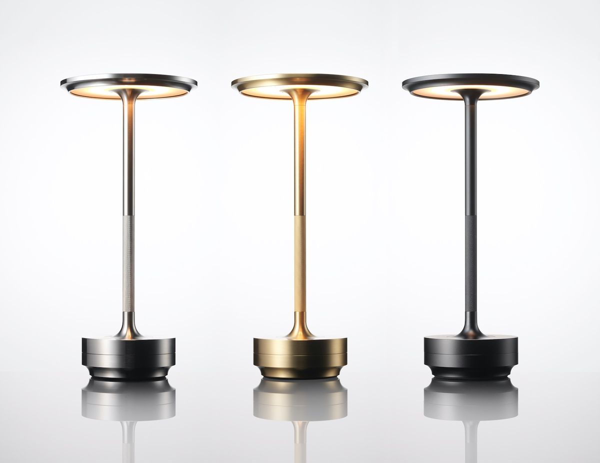 TouchNova™ Luxury Metal LED Table Lamp – Rechargeable Touch Dimmable Desk Light (Gold / Silver / Black)