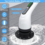 PowerScrub Electric Spin Scrubber with Extendable Handle – Cordless Cleaning Brush with Multiple Heads