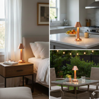 Argent™ Cordless Rechargeable LED Table Lamp™ – Modern Brushed Copper Touch Dimmable Bedside & Ambient Light