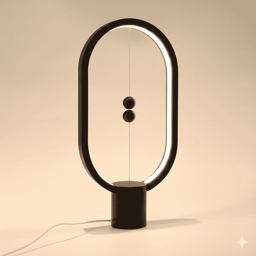 HengBalance™ Modern LED Balance Lamp – Magnetic Switch USB-C Ambient Table Light