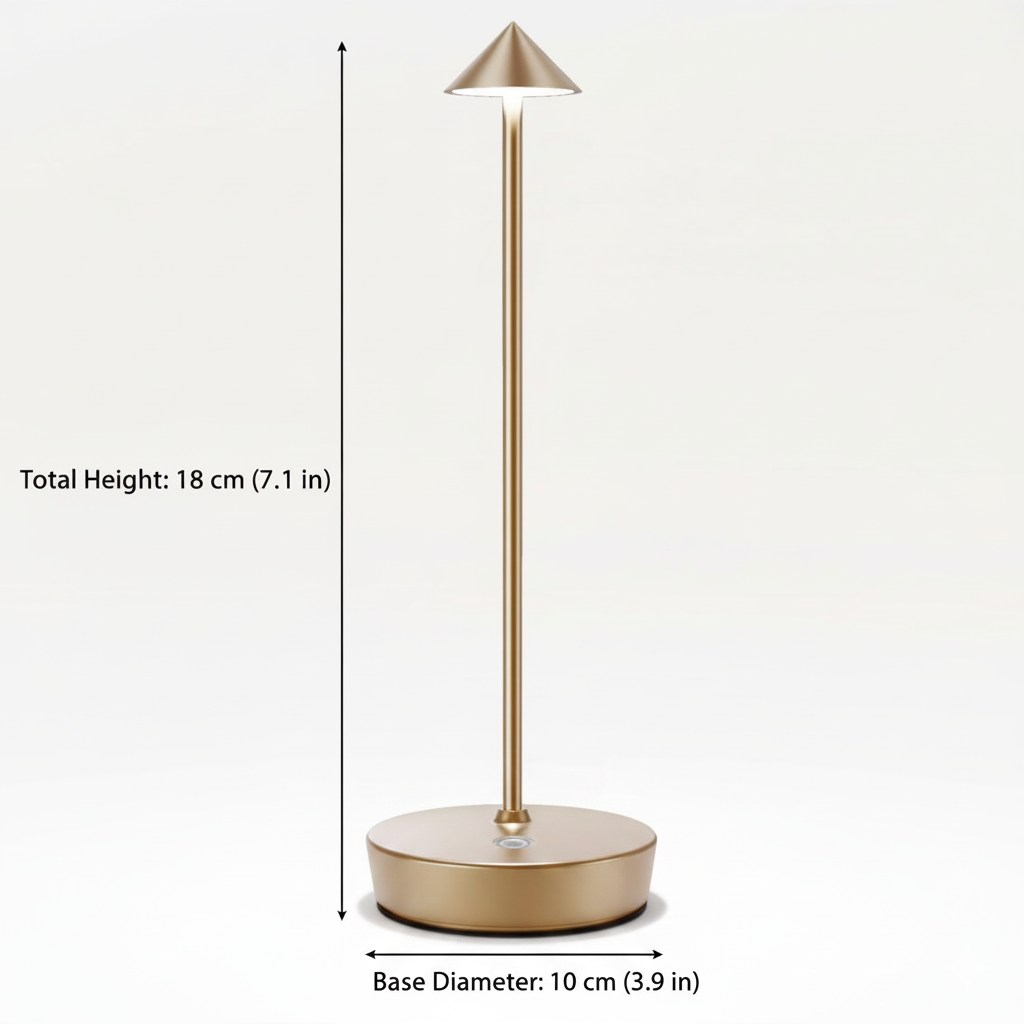 PillarLite™ Modern Minimalist LED Table Lamp – Sleek Touch Desk Light with Warm Ambient Glow, Rechargeable Bedside Lamp for Home & Office