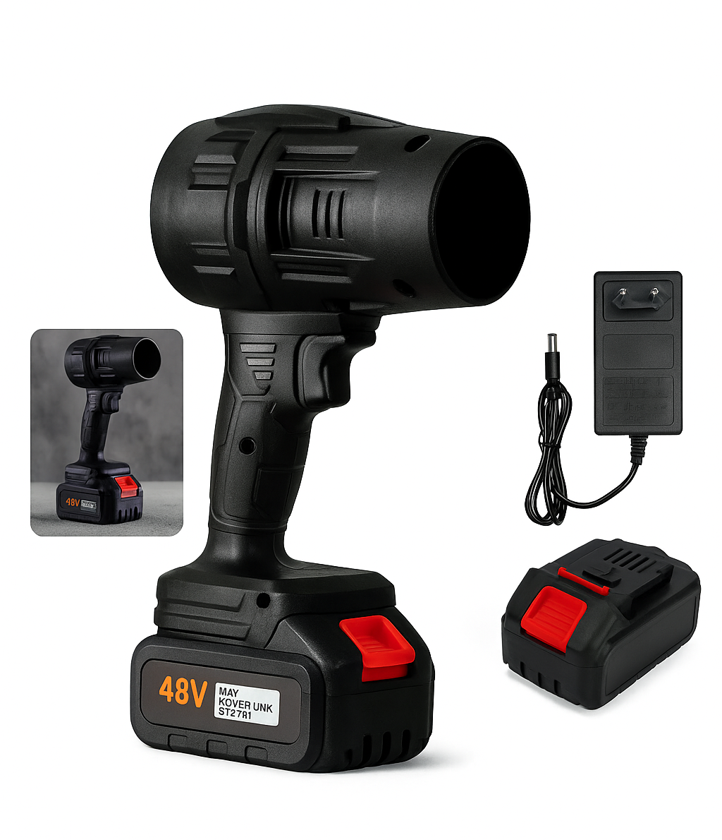 AirJet X Cordless Air Blower 48V – High-Power Dust & Water Cleaning Tool for Car, Home & Outdoor Use