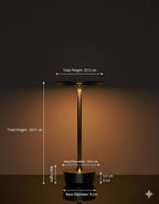 TouchNova™ Luxury Metal LED Table Lamp – Rechargeable Touch Dimmable Desk Light (Gold / Silver / Black)