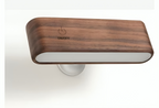 HaloWood™ Magnetic Rotatable LED Wall Lamp – Rechargeable Wooden Night Light with Stepless Dimming