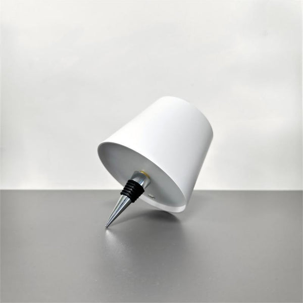 AfterDark decorative bottle lamp in white color