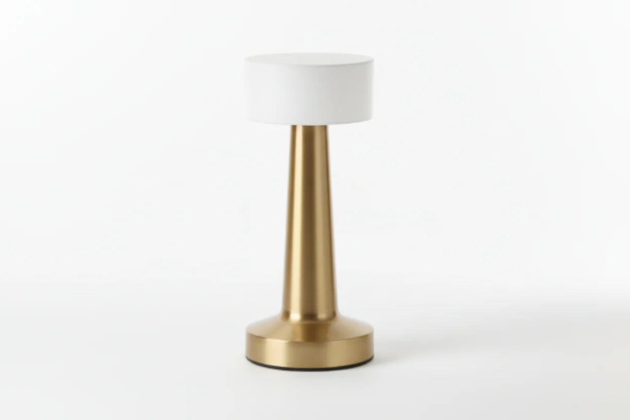 Amberra™ Cordless Rechargeable LED Table Lamp – Modern Brushed Touch Dimmable Bedside & Ambient Light