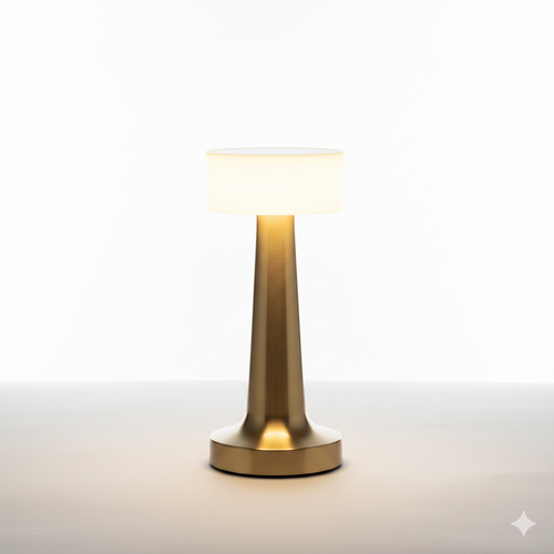 Amberra table lamp rechargeable LED touch control, stepless dimming & 3-color ambient light for dining, bedroom & restaurant use