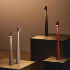AuraStem™ Modern Minimalist LED Desk Lamp – Rechargeable Touch Control, 3 Brightness Levels, Multi-Color Slim Design