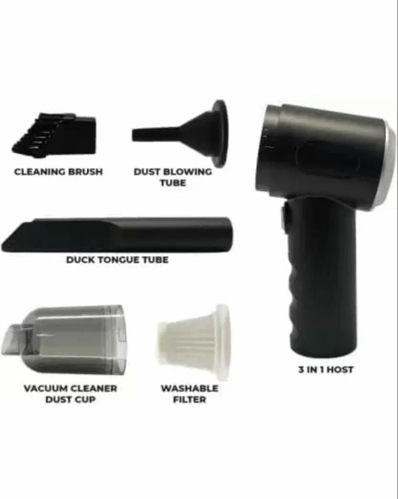 Rechargeable EasyVac 3 in 1 vaccum cleaner handheld vacuum cleaner with various attachments 