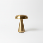 HushLight™ Luxury Gold Mushroom LED Table Lamp